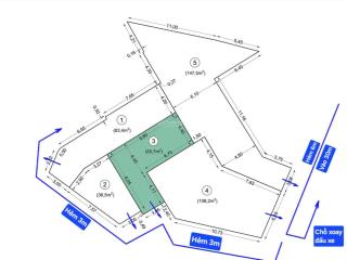 Chính chủ bán đất trống phú nhuận  55m  8.4 tỷ  hẻm xe hơi