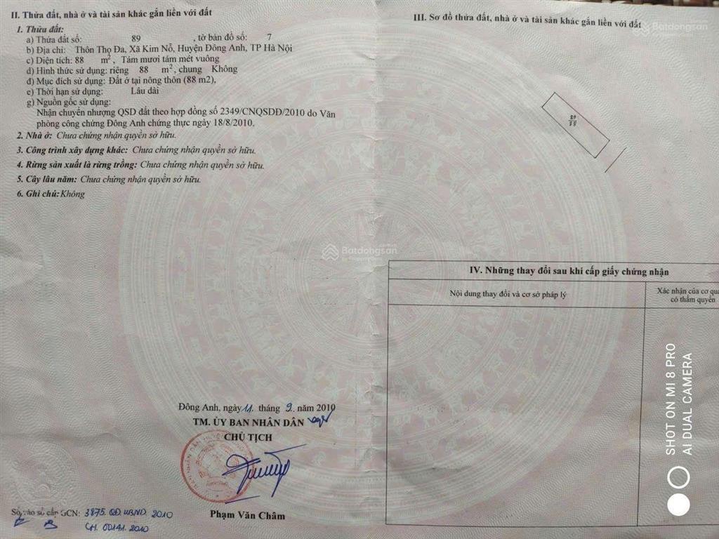 Ưu đãi đất có nhà view sông thiếp, và sân golf vân trì, đường rộng 8m. ở và đầu tư đều tốt