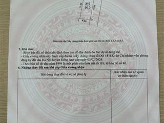 Bán đất đẹp lô góc 2 mặt tiền 50m xuân canh đông anh gần vin cổ loa cầu tứ liên giá đầu tư đường 4m