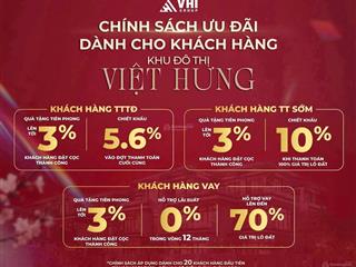 Đất nền khu đô thị việt hưng  giá f0, hạ tầng hoàn thiện, sẵn sổ hồng sang tên chuyển nhượng!