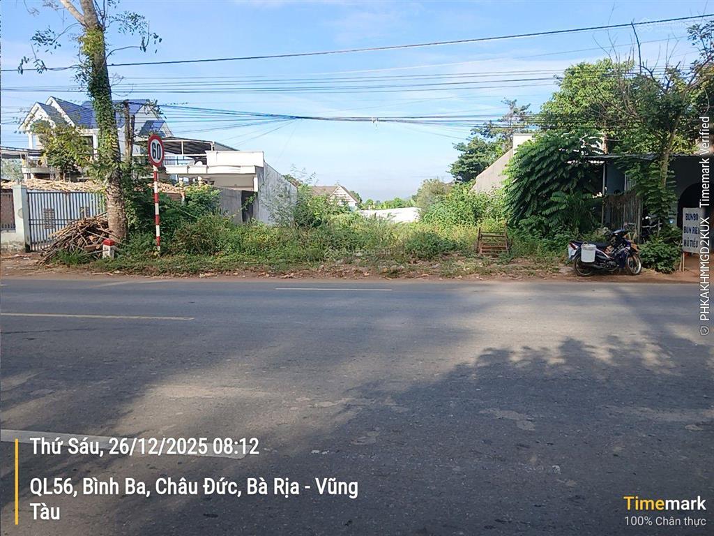 Bán đất mặt tiền ql56, suối nghệ, châu đức