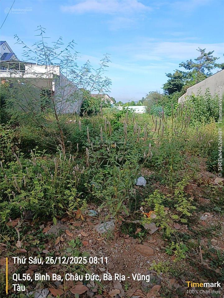 Bán đất mặt tiền ql56, suối nghệ, châu đức