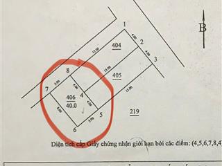 Mễ trì hạ  bán đất 40m², mặt tiền 5m xây ccmn hoặc nhà ở kết hợp kd (đã xây xong móng và tầng 1)