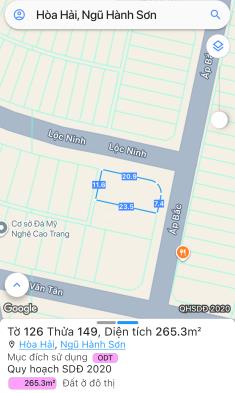 Bán đất lô góc 2 mặt tiền khu tái định cư đông hải, đà nẵng.