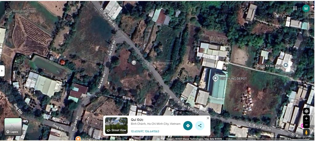 Bán đất chính chủ tại 500m2 tại bình chánh