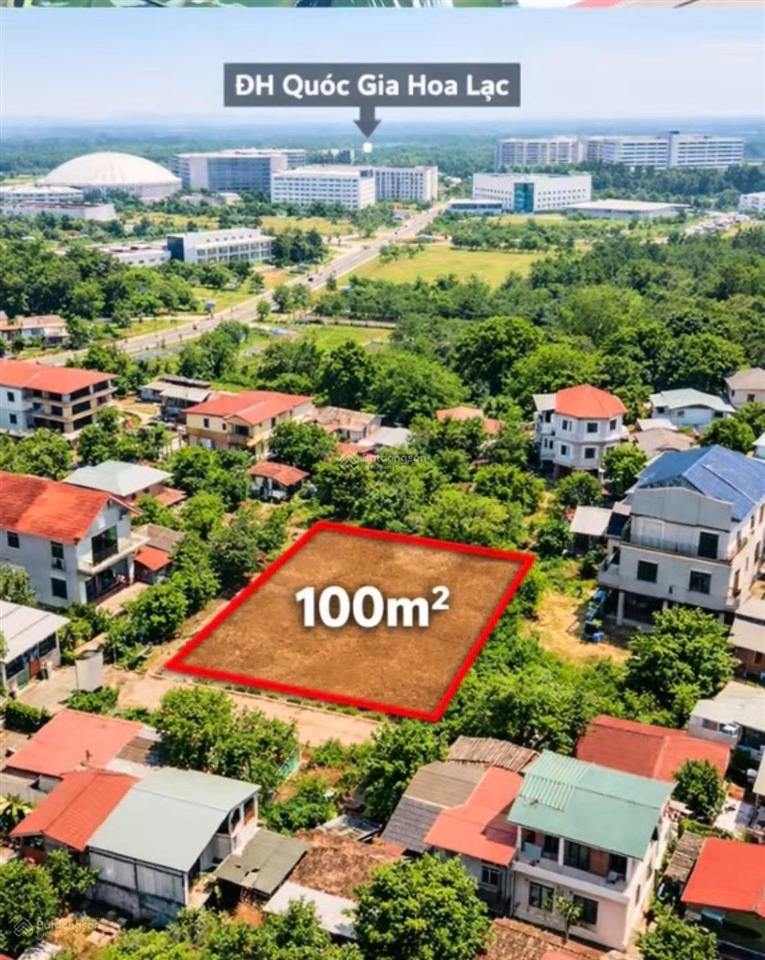 Bán ngay lô đất đẹp duy nhất còn sót tại làng miễu đại học quốc gia hoà lạc  cách đl thăng long