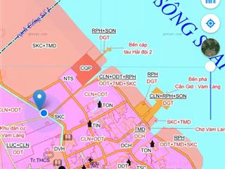 Đất ngay bến phà vàm lángcần giờ full thổ cư