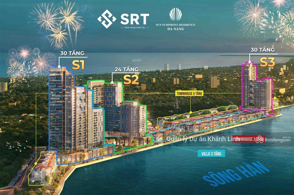 Căn hộ sông hàn symphony đà nẵng  qũy ngoại giao giá trực tiếp cdt suncăn studio, 1pn + , duplex