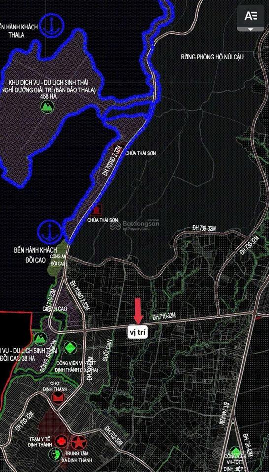 Bán đất mặt tiền tại dh710, định thành, dầu tiếng, bình dương, 990 triệu, 400m2 5x80 tc 100m