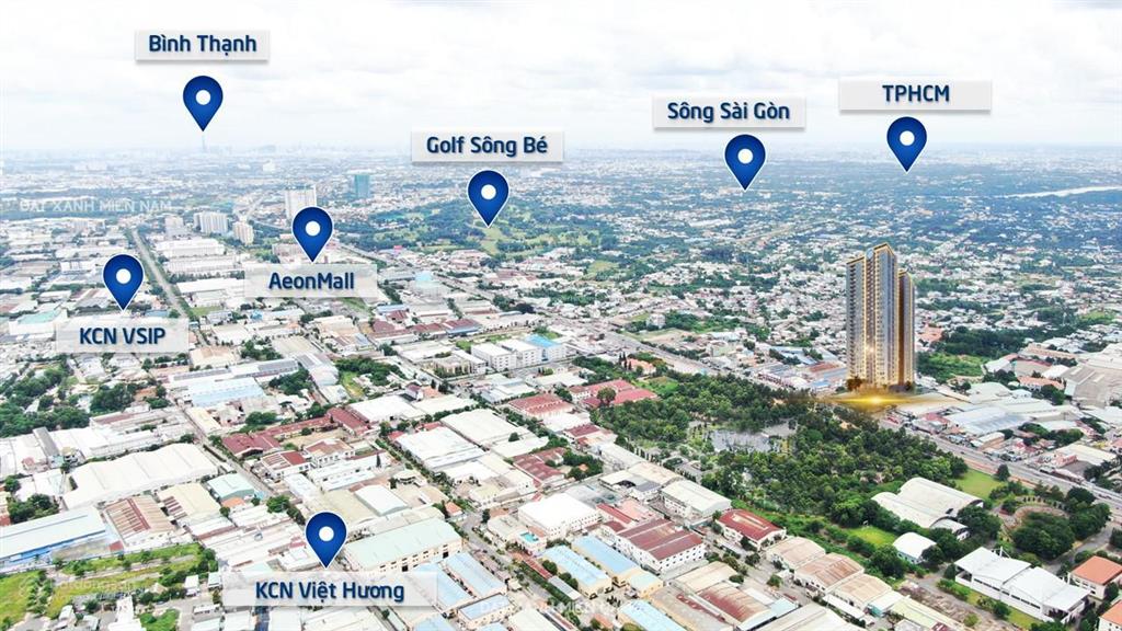 Căn hộ diamond boulevard ql13 cạnh aeon mall 2pn 60m2 từ 2,3 tỷ tt giãn hoặc vay nh miễn lãi 1 năm