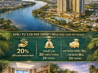 Căn hộ khu nam tp. hcm pháp lý rõ ràng thanh toán 20% nhận nhà