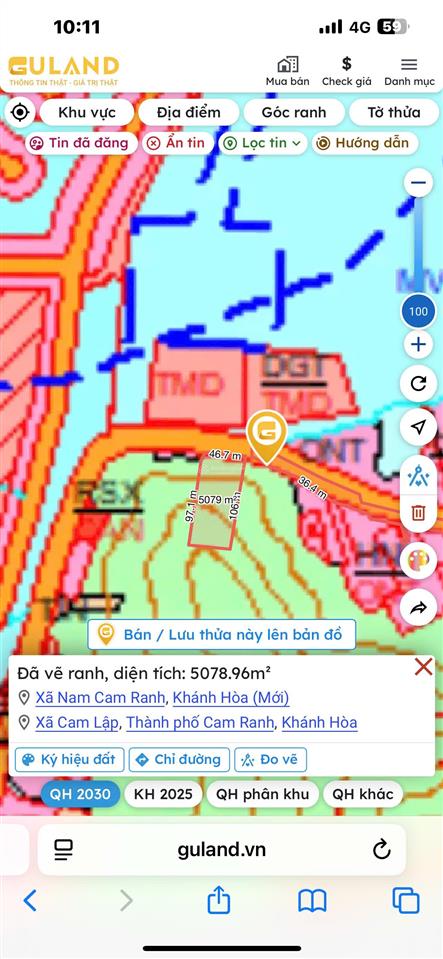 Cần bán gấp lô đất chủ ngộp 5100m2 giá 7 tỷ đối diện vin homes cam ranh khánh hoà