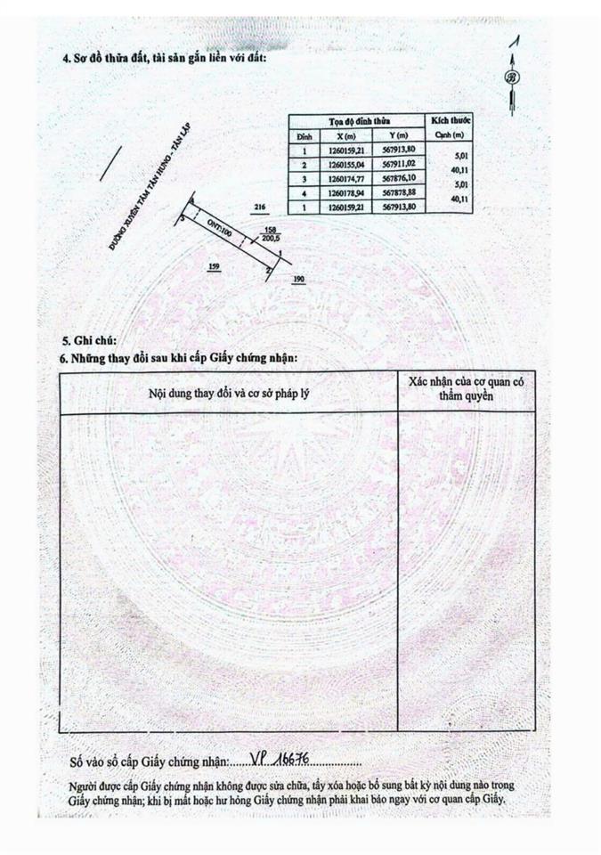 Bán đất 10m mặt tiền đường xuyên tâm 32m  gần ngã tư tuyến số 2 (65m)  chỉ 650 triệu