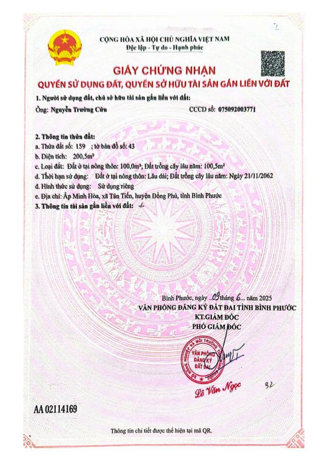 Bán đất 10m mặt tiền đường xuyên tâm 32m  gần ngã tư tuyến số 2 (65m)  chỉ 650 triệu