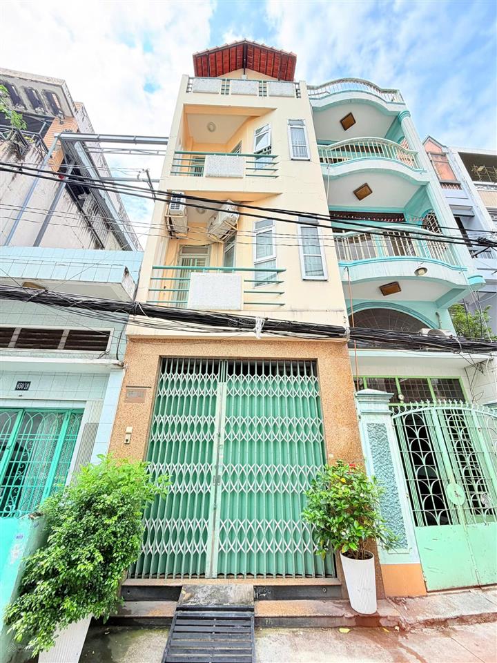 Nhà đẹp 4 tầng trung tâm quận 10  hẻm thông thoáng  vừa ở vừa kinh doanh  sổ hồng chính chủ