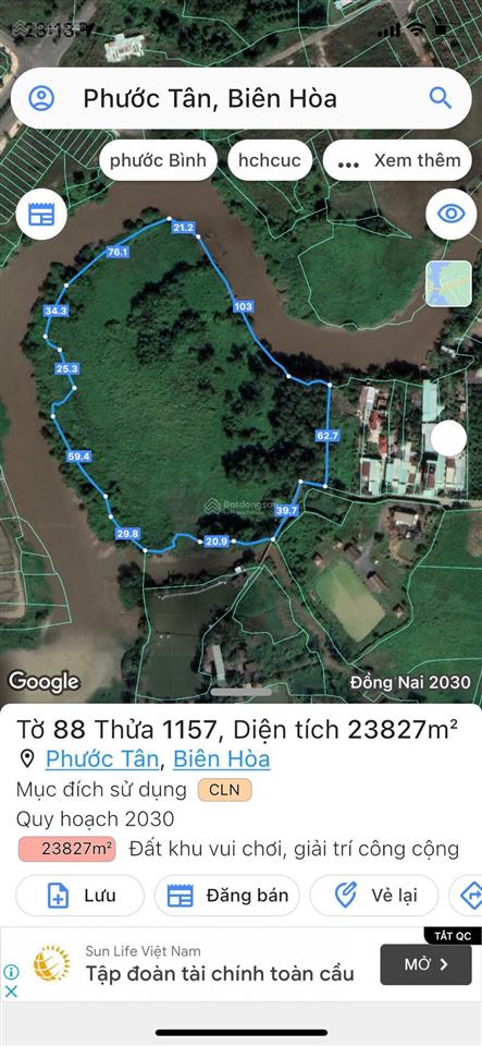 Bán đất cây lâu năm tại phước tân, hơn 20.000m2, hot! bao đẹp, giá 5.5 triệu/m2