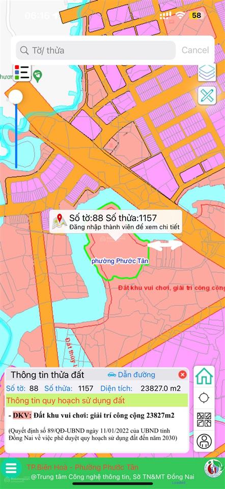 Bán đất cây lâu năm tại phước tân, hơn 20.000m2, hot! bao đẹp, giá 5.5 triệu/m2