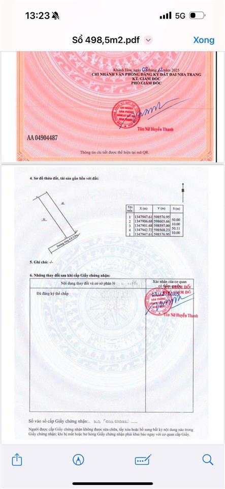 Bán lô đất full thổ cư tại phước hạ phước đồng nha trang cạnh các khu du lịch