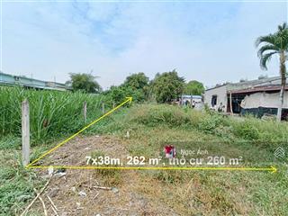 Bán đất xã phước thạnh, đường đá 6m, 7x38m, 262m2, dân cư đông, gần kcn tiện xây nhà trọ
