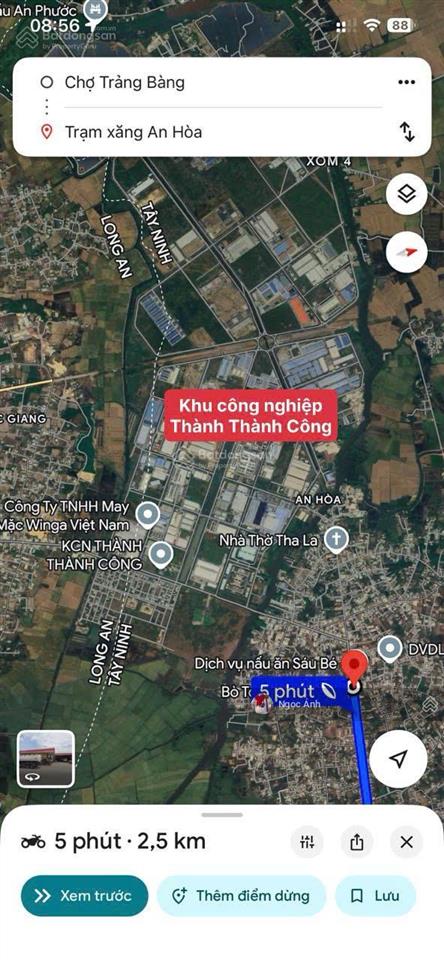 Cần bán nhanh lô đất đẹp 100m2, giá 400 triệu, gần khu công nghiệp thành thành công, sổ riêng