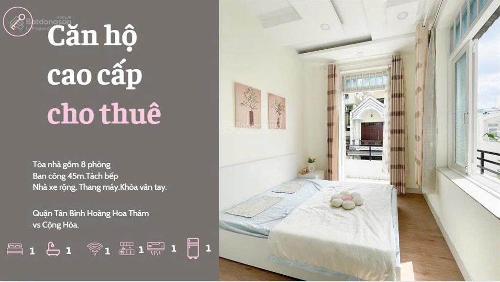 Phòng chuẩn không gian ở full nội thất thang máy gần sân bay chỉ 5 phút.