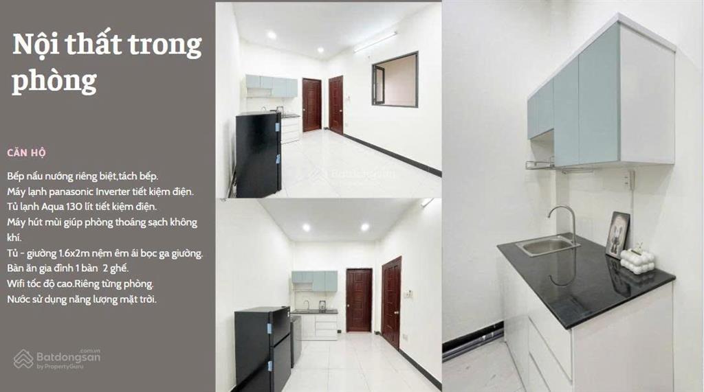 Phòng chuẩn không gian ở full nội thất thang máy gần sân bay chỉ 5 phút.