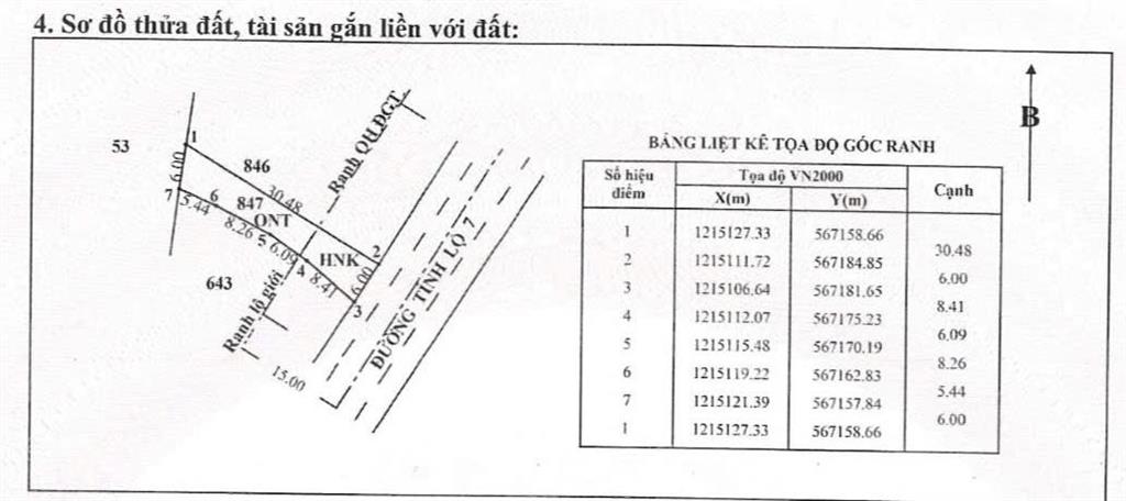 Chính chủ cần bán gấp lô đất mặt tiền tỉnh lộ 7 đường nhựa 30m dt 6x24,shr,thổ nền cao chỉ 1ty93