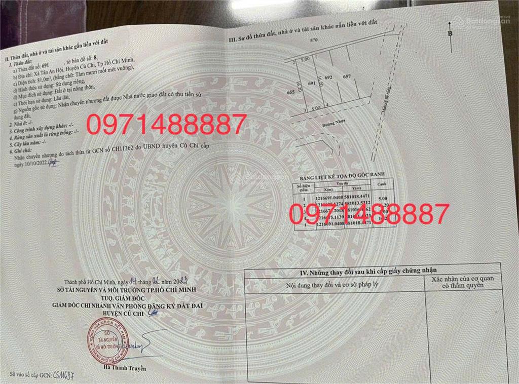 Chính chủ cần bán gấp nền đất thổ cư 81m2, đường nguyễn văn khạ, shr, giá tốt