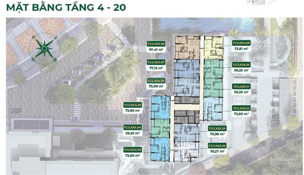 4.25 tỷ| chiết khấu 13.5 % | ưu đãi khủng có giới hạn mở bán đợt đầu tháp tc2 trellia cove