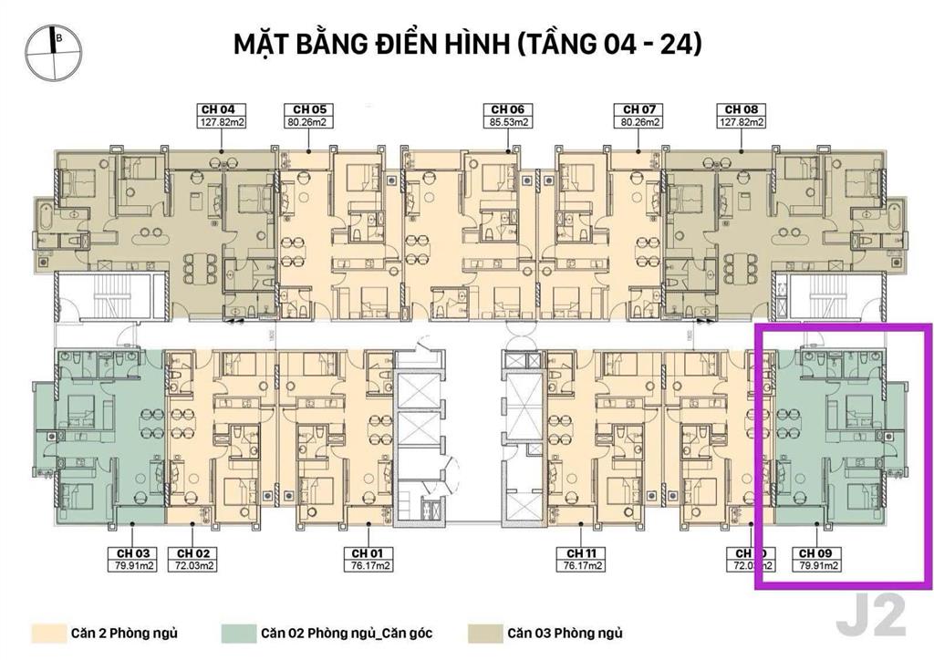 Bán căn chung cư jade square phạm văn đồng vốn chỉ từ 2 tỷ