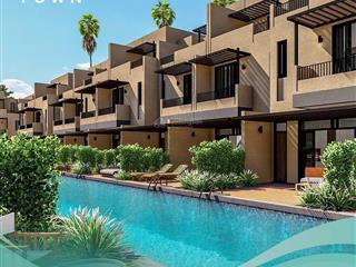 Biệt thự sông town caraworld cam ranh 122m2 x 3 tầng, tâm điểm bãi dài, khai thác cho thuê tốt