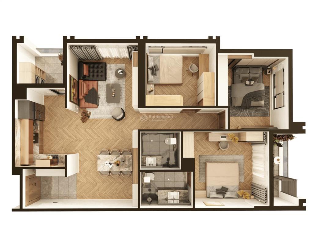 Chính chủ cho thuê căn hộ 3 phòng ngủ trung tâm mỹ đình  18 phạm hùng giá từ 25tr/tháng