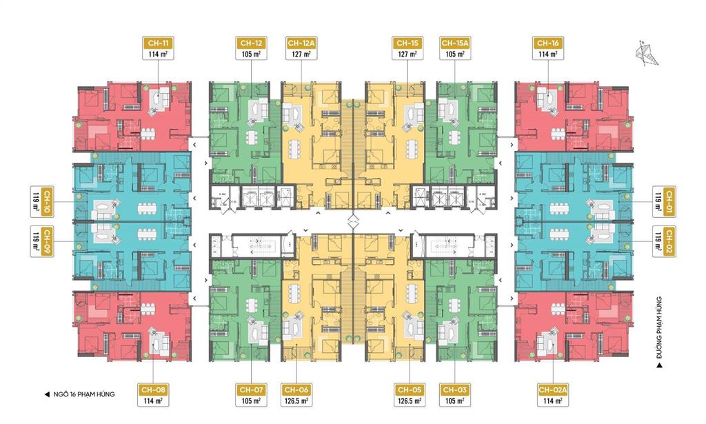 Chính chủ cho thuê căn hộ 3 phòng ngủ trung tâm mỹ đình  18 phạm hùng giá từ 25tr/tháng