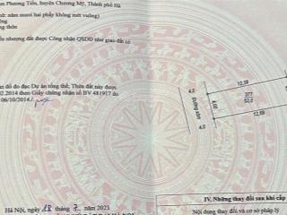 Bán đất thôm đồi miễu, 1,3 tỷ, 52m2, chương mỹ, hà nội