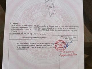 Bán đất tại xóm đông, xã đông sơn, chương mỹ, hà nội, 3,3 tỷ, 93,8 m2, view đẹp, nhiều tiện ích