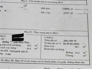 Bán nhà đường thanh đa, phường 27, bình thạnh, hcm