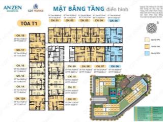 Bán căn hộ 1pn 54,56m2 tại an zen residence, 1,88 tỷ vnd