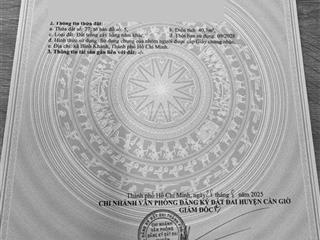 Bán nhà góc 2 tỷ, 86m2 thổ cư tại trần quang đạo, cần giờ, hcm