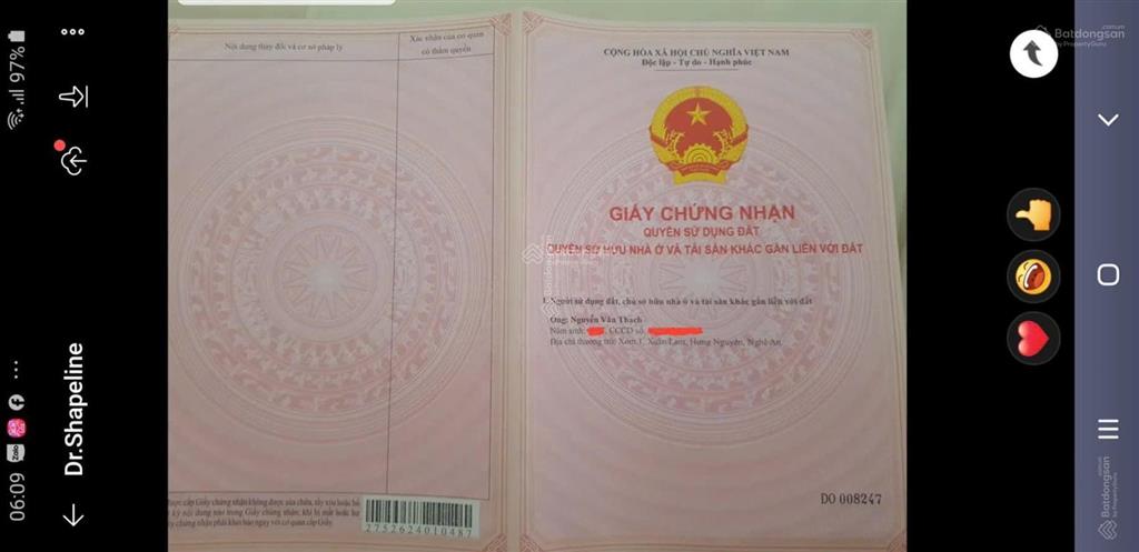 Bán đất kdc phước thạnh, 4,5 tỷ, 650,5 m2, pháp lý đầy đủ, mặt tiền 10m