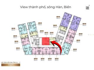 Chính chủ cần ra căn 1pn+ tầng trung view sông, view biển giá rẻ hơn thị trường 200 triệu