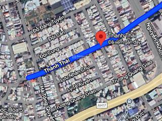 Bán đất đường thành thái khuê trung cẩm lệ  tổng diện tích 161m2. 5m ngang nở hậu 7m20