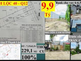 Đất thạnh lộc 40 9 tỷ 900 shr