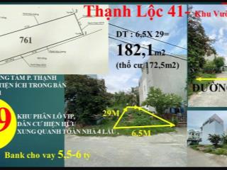 Đất thạnh lộc 41 vườn lan 9 tỷ 9 
