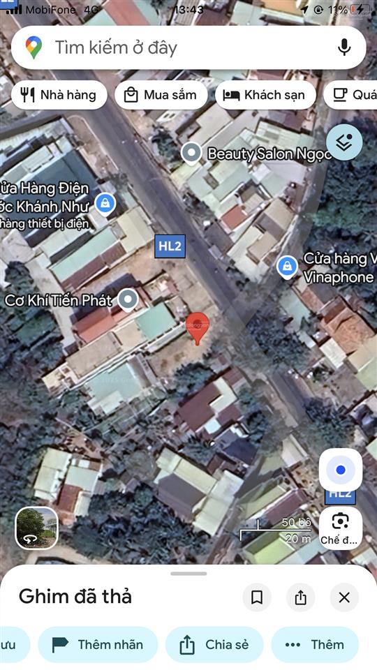 Bán lô đất đẹp mặt tiền hương lộ 2 gần chợ hoà long  bà rịa