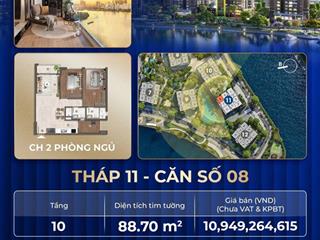 The privé q2 độc quyền tháp 11 2 tầng đẹp 10  15 view 3 mặt sông giá chỉ từ 8,6tỷ căn 2pn