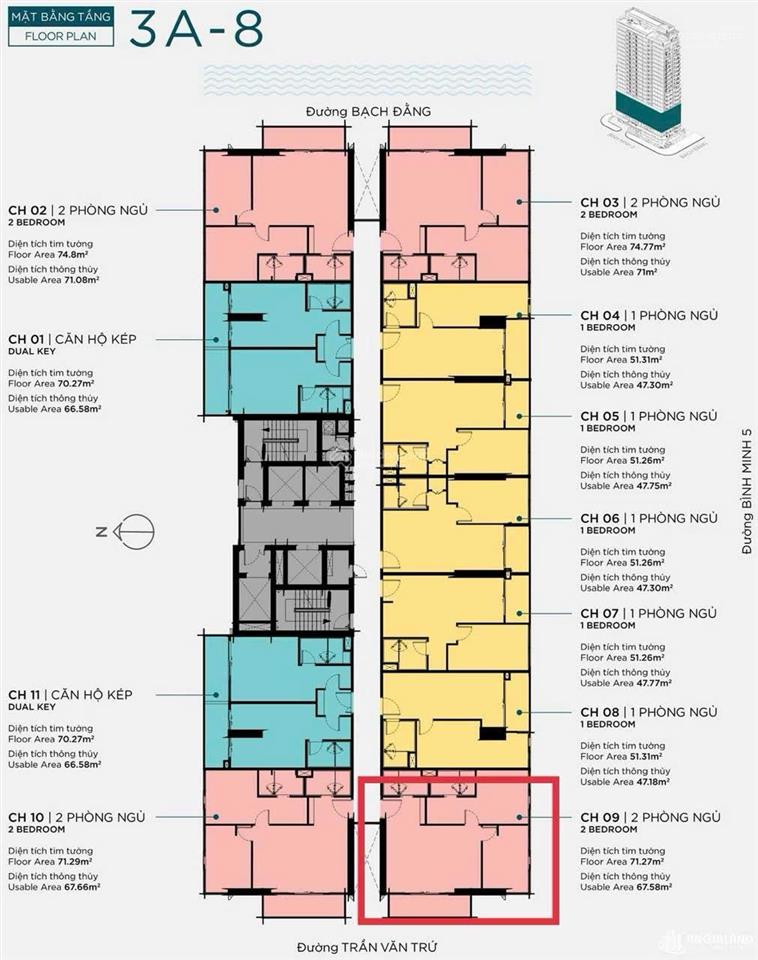 Bán gấp căn filmore  2 ngủ diện tích 72m2 căn góc view cầu trần thị lý đã hoàn thiện vào ở ngay.