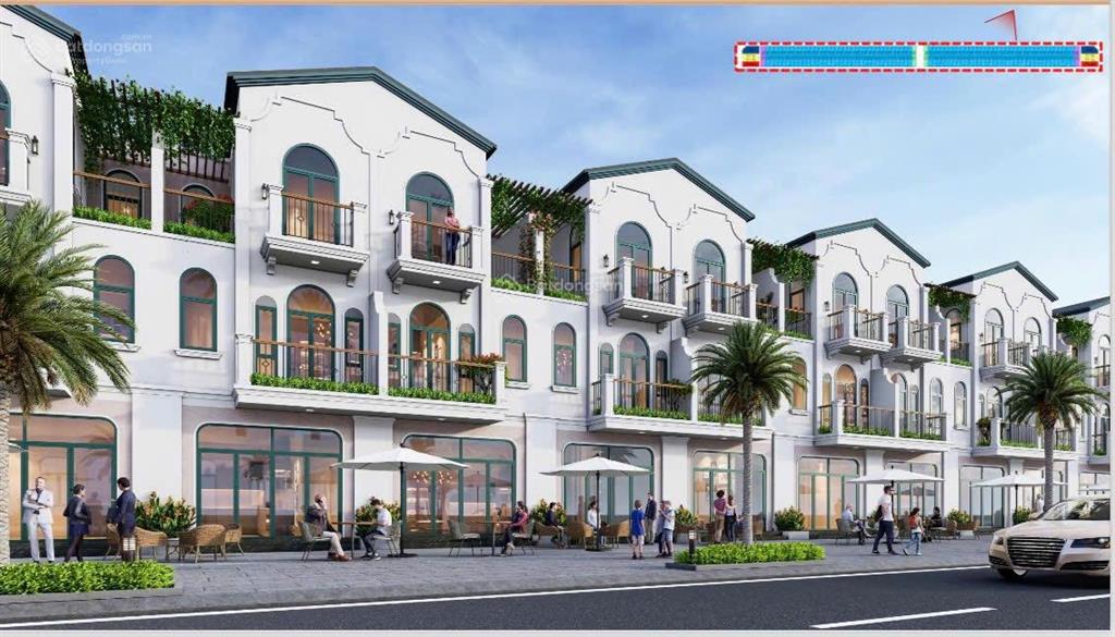 Shophouse 2 mặt tiền thuận tiện kinh doanh tại trung tâm thành phố mới