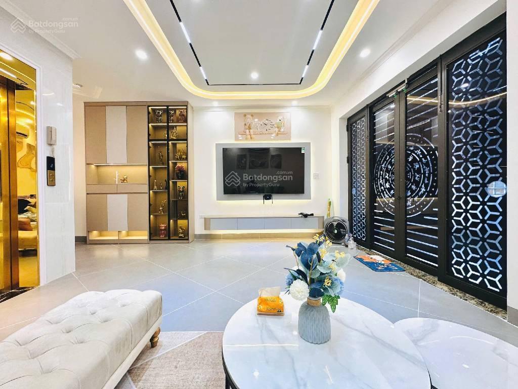 Nhà siêu đẹpfull nội thất cao cấpthang máygần phốkdvpthái thịnh 48m*8t*giá 14,9 tỷở cực sương