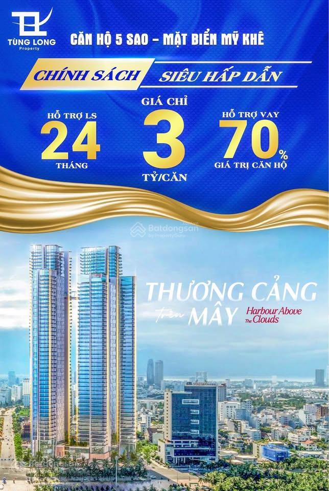 Chủ gửi cắt lỗ 1 căn studio soleil trực diện biển mỹ khê giá 2 tỷ 7 hàng hiếm rẻ hơn cđt 500 triệu