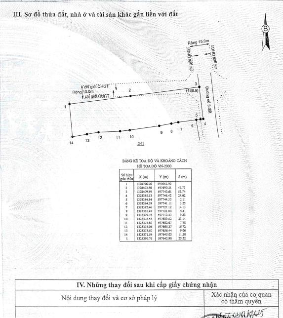 Bán đất 2568 m2 mặt tiền đường số 5 cam thành bắc, cam lâm giá 12,84 tỷ đồng (5 triệu/m²)